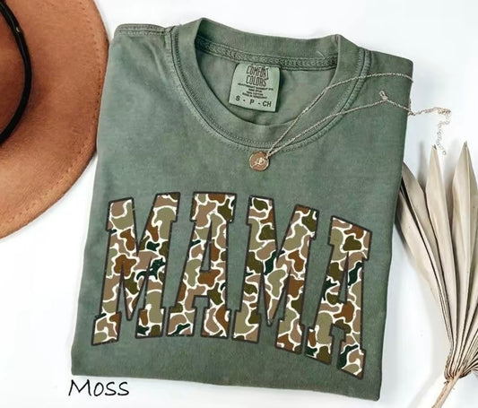 Camo Mama Tee - Comfort Colors