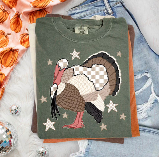 Fall Turkey Tee - Comfort Colors